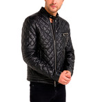 Devin Leather Jacket // Black (Small)