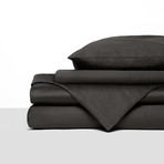 Ultra-Cozy Organic Sheet Set // Charcoal (Full)