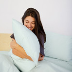 Ultra-Cozy Organic Sheet Set // Mint (Full)