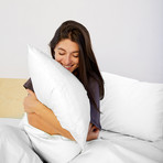 Ultra-Cozy Organic Sheet Set // White (Full)