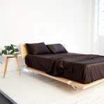 Ultra-Cozy Organic Sheet Set // Charcoal (Full)