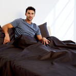 Ultra-Cozy Organic Sheet Set // Charcoal (Full)