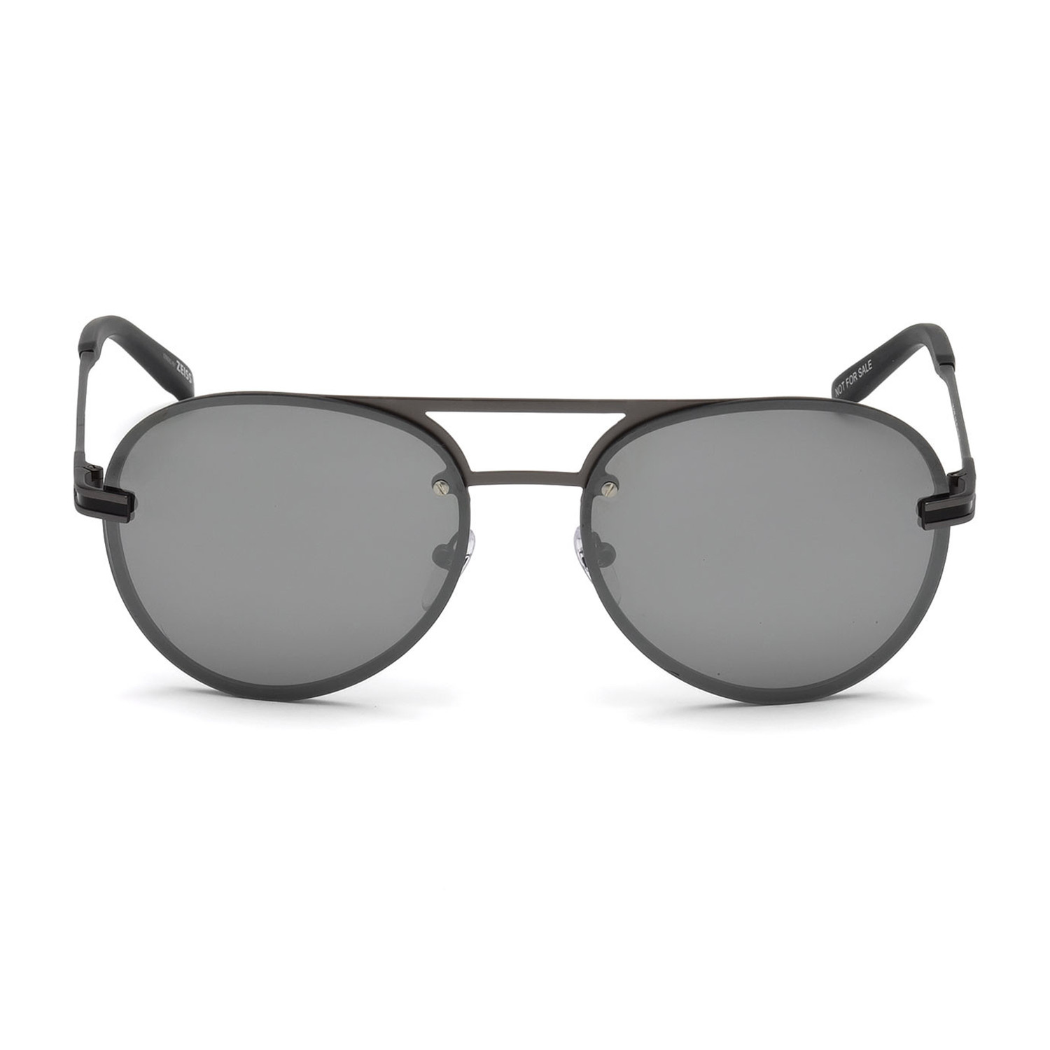 Montblanc // Men's Aviator Sunglasses // Matte Anthracite + Mirrored ...