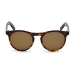 Montblanc // Men's Polarized Round Sunglasses // Havana + Roviex