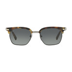 Persol Men's PO3199S Clubmaster Sunglasses // Tortiose + Gray