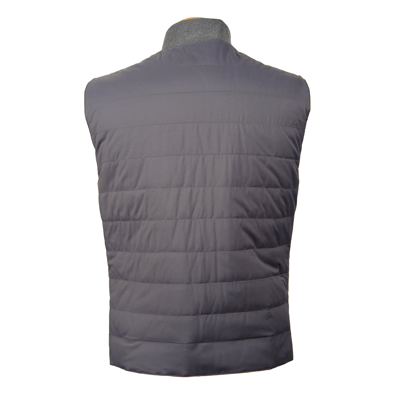 Reversible Puffer Vest // Gray + Beige (XS) - Designer Fashion - Touch ...