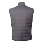 Reversible Puffer Vest // Gray + Beige (S)