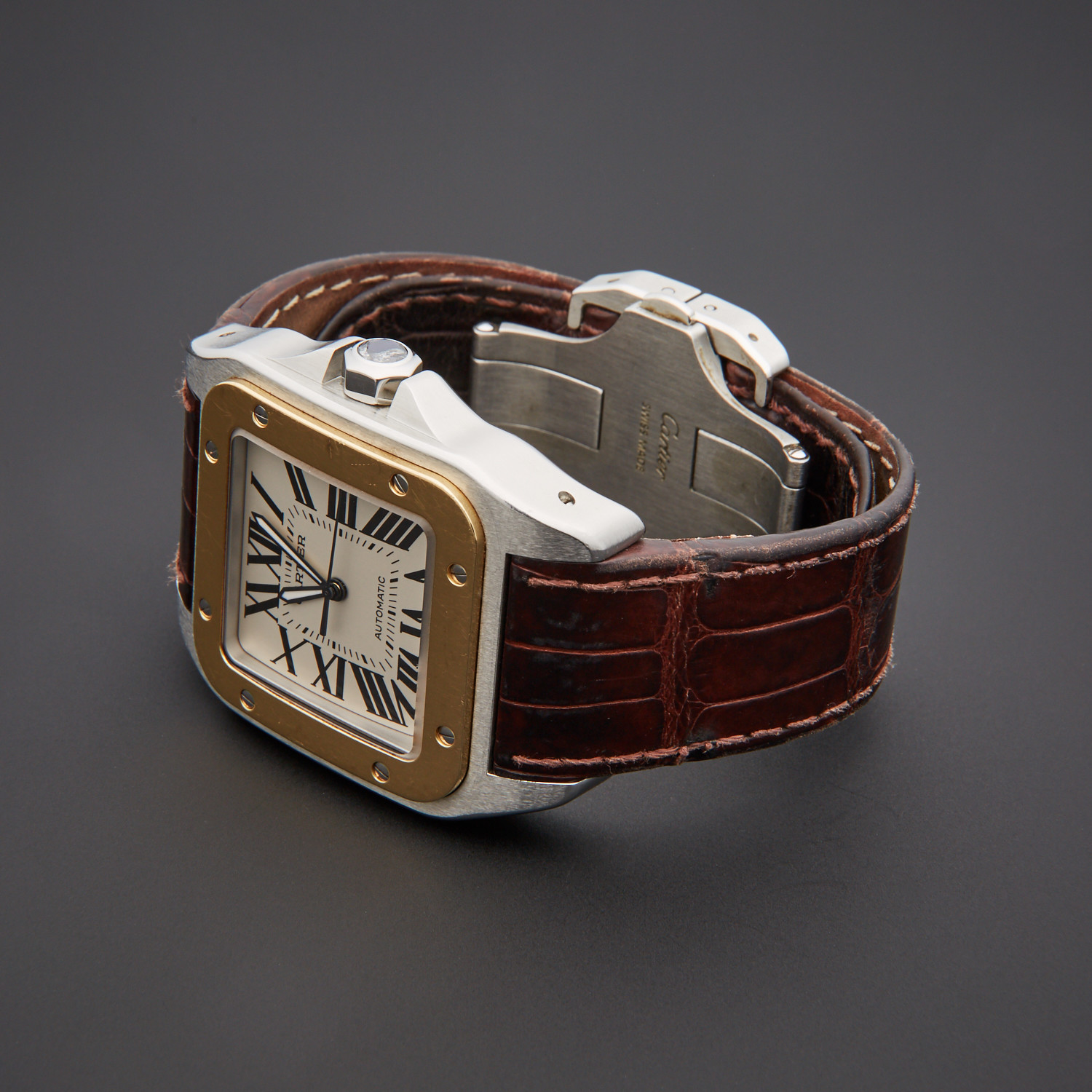 Cartier Santos 100 XL Automatic // W20072X7 // Pre-Owned - Admirable ...