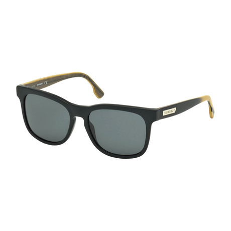 Diesel // Unisex Dl0151-02N Sunglasses // Matte Black + Green