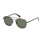 Diesel // Men's Dl0194-09N Sunglasses // Matte Gunmetal + Green