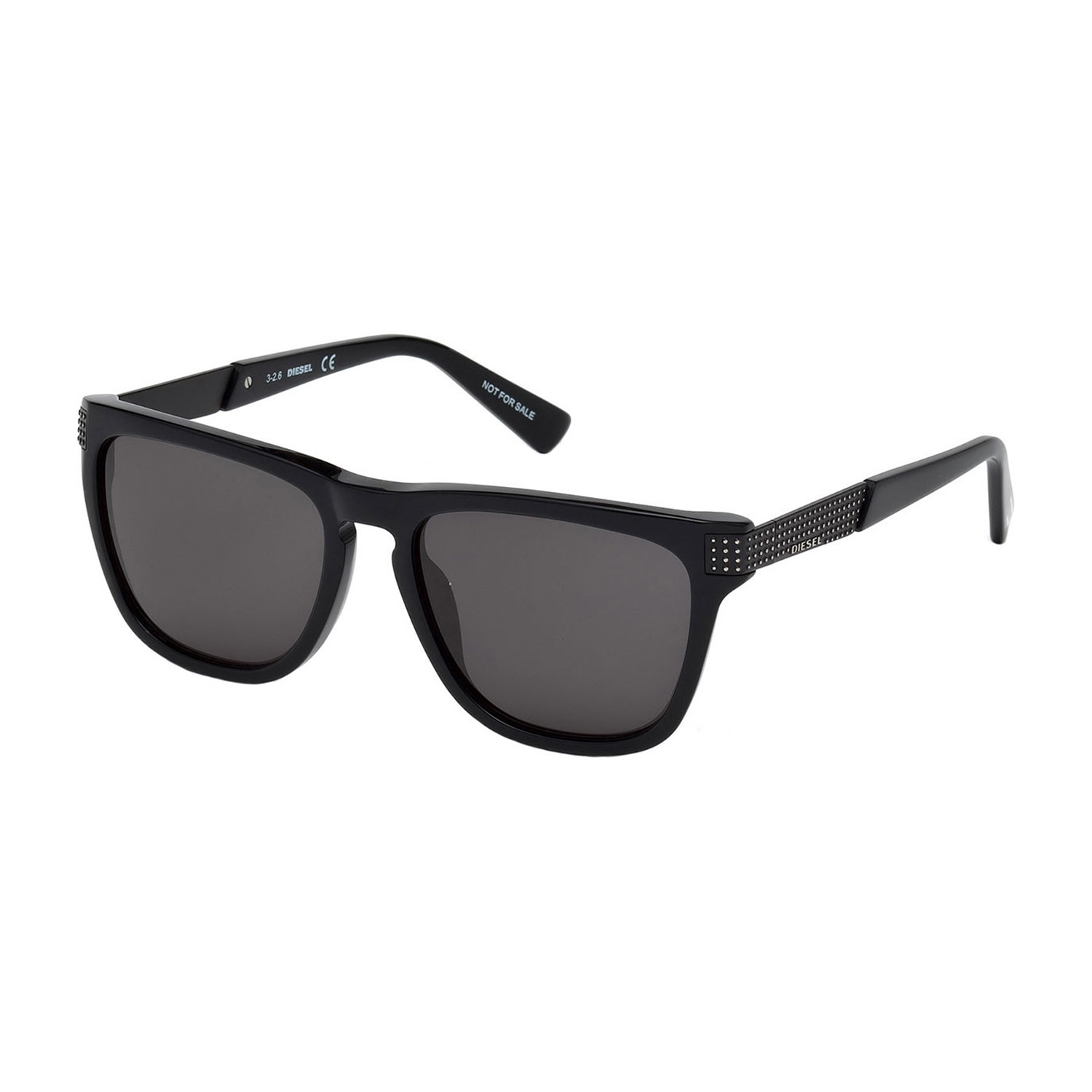Diesel Men's Dl0236-01A Sunglasses // Shiny Black + Smoke - Diesel ...