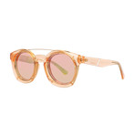 Diesel Unisex Dl0251-72Z Sunglasses // Shiny Pink + Gradient Or Mirror Violet