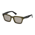 Diesel // Unisex Dl0231-95Q Sunglasses // Light Green + Green Mirror