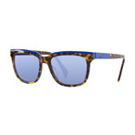 Diesel Men's Dl0224-56X Sunglasses // Havana + Blue Mirror