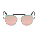 Diesel // Unisex Dl0239-95Z Sunglasses // Light Green + Gradient