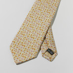 Butterfly Print Tie // Cream