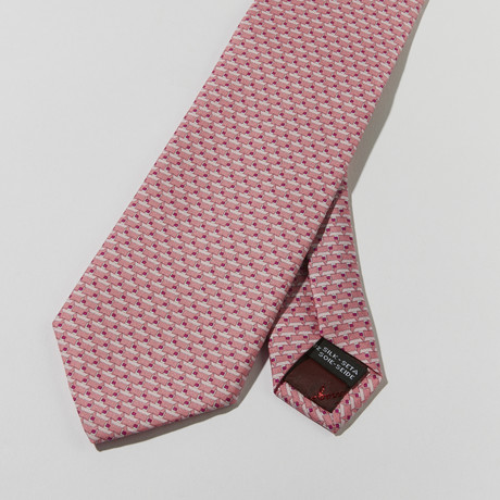Boat Print Tie // Pink