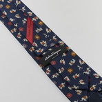 Elephant Print Tie // Blue II
