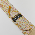 Butterfly Print Tie // Cream