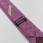 Sailboat Print Tie // Purple