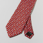 Seashell Print Tie // Red