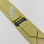 Elephant Print Tie // Yellow