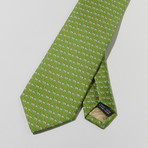 Elephant Print Tie // Green