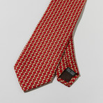 Bird Print Tie // Red