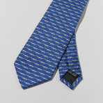 Whale Print Tie // Blue