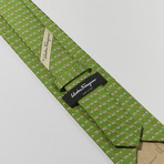 Elephant Print Tie // Green