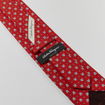 Frog Print Tie // Red