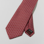 Dragonfly Print Tie // Red