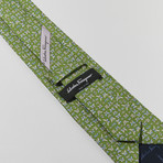 Butterfly Print Tie // Green
