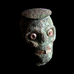 Pre-Columbian Copper Skull Vessel // Peru Ca. 100-700 CE