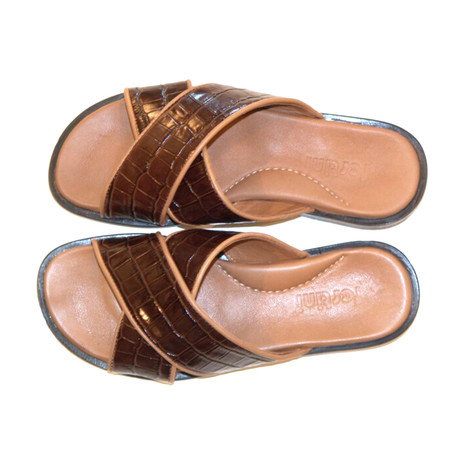 Croce Print Sandal // Brown (US: 7)