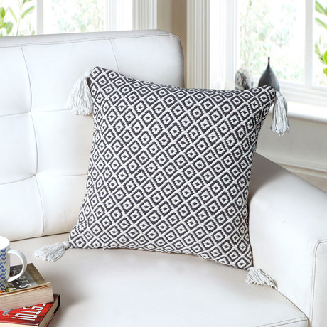 Gracie Cotton Weave Decorative Throw Pillow