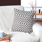 Caribe Cotton Weave Decorative Throw Pillow