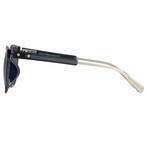 KVA59C5SUN // Unisex Sunglasses // Cornflower + Silver + Gray Grad Lens