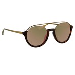 KVA83C5SUN // Unisex Sunglasses // Classic T-Shell + Matt Bronze + Red Revo