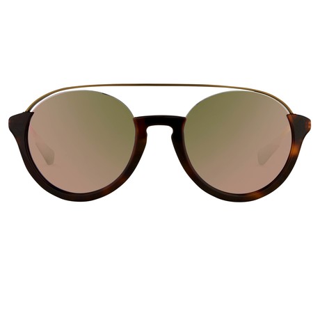 KVA83C5SUN // Unisex Sunglasses // Classic T-Shell + Matt Bronze + Red Revo