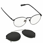 KVA71C4SUN // Unisex Sunglasses // Black + Green Gun Clip + Green