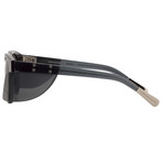 KVA9C6SUN // Unisex Sunglasses // Translucent Black + Side Piece