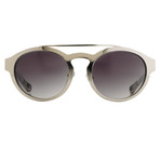 KVA4C4SUN // Unisex Sunglasses // Silver Metal + Thin Sweat Bar