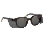 KVA9C6SUN // Unisex Sunglasses // Translucent Black + Side Piece