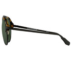 KVA74C2SUN // Unisex Sunglasses // Graphic T-Shell + Black + Green