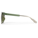KVA59C6SUN // Unisex Sunglasses // Apple + Silver + Brown Grad Lens