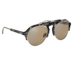 KVA65C5SUN // Unisex Sunglasses // Black T-Shell + Silver + Orange Mirror