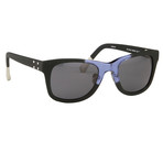 KVA37C3SUN // Unisex Sunglasses // Rubber Black + Shiny Inky Blue