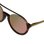 KVA83C5SUN // Unisex Sunglasses // Classic T-Shell + Matt Bronze + Red Revo