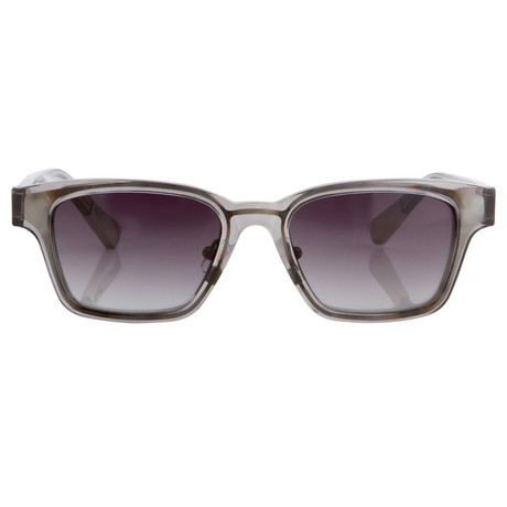 KVA18C8SUN // Unisex Sunglasses // Trans Smoke + Metal Rectangular